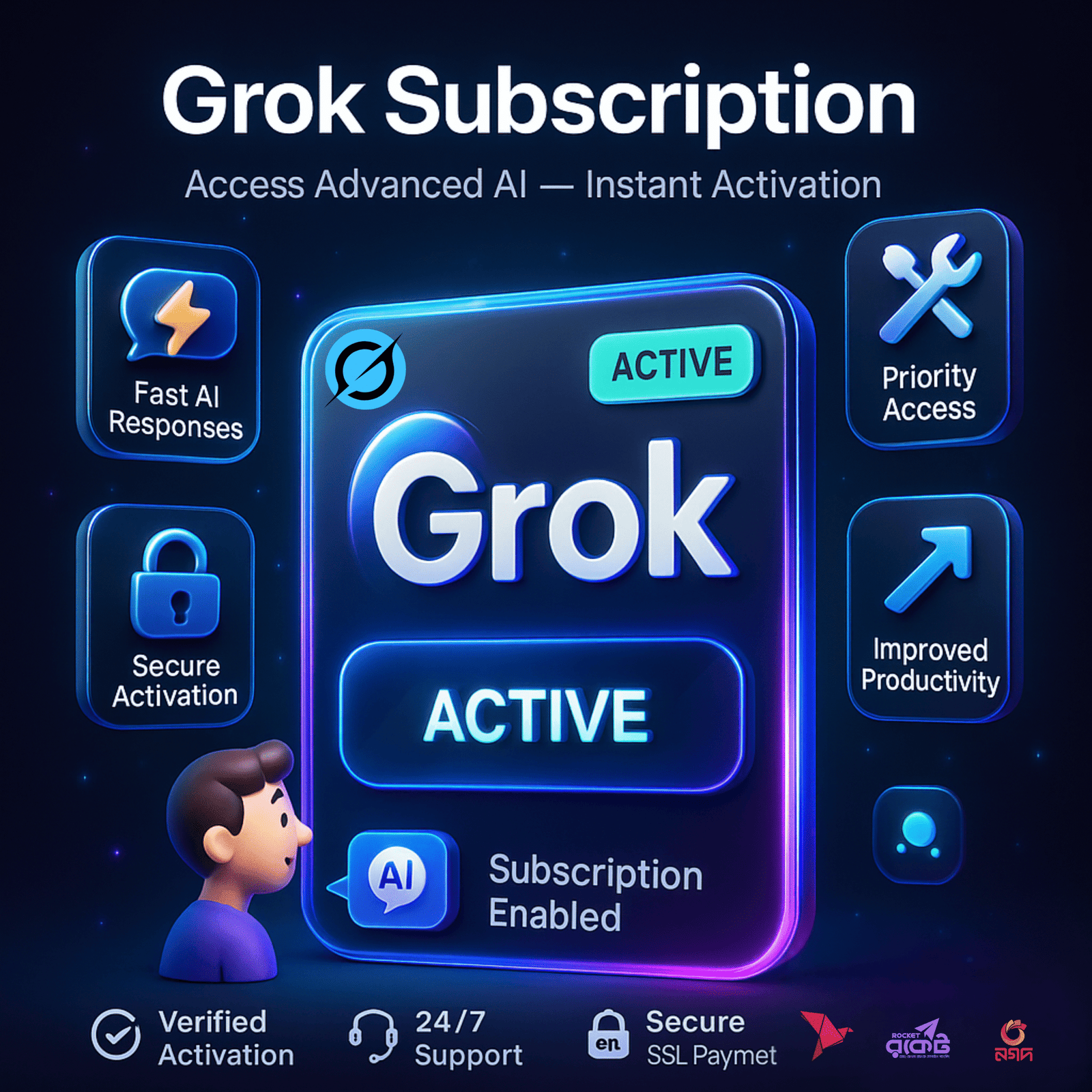 grok ai subscription bangladesh